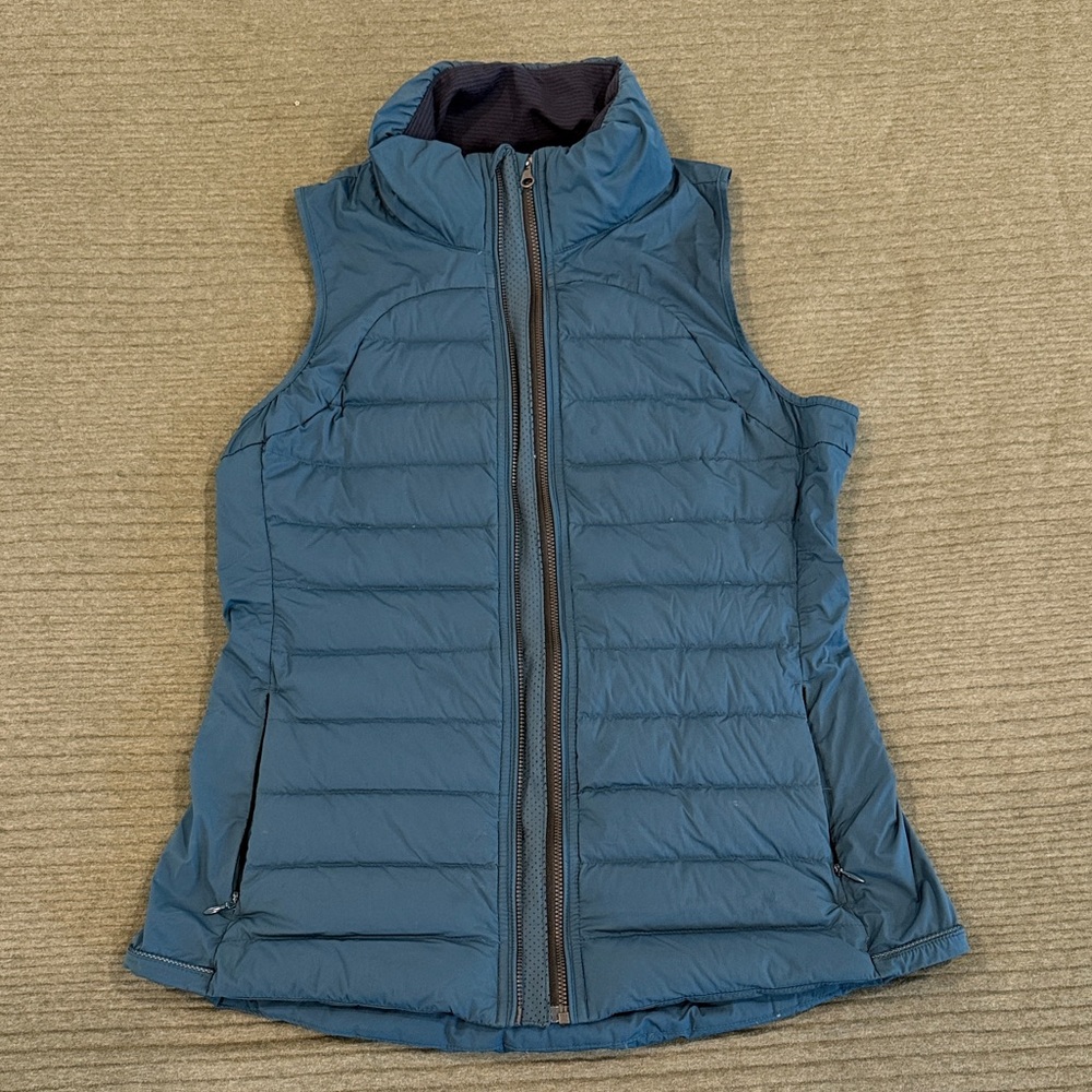 Women's Blue Puffer Vest